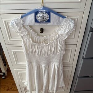 UO (Urban Outfitters) Rosie Smocked Tiered Ruffle Romper size M